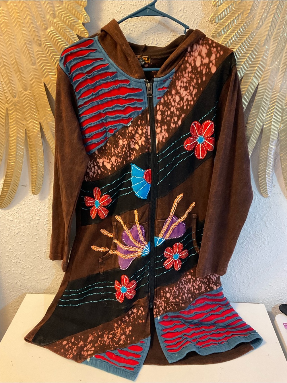 RISING INTERNATIONAL NEPAL HOODIE DUSTER JACKET